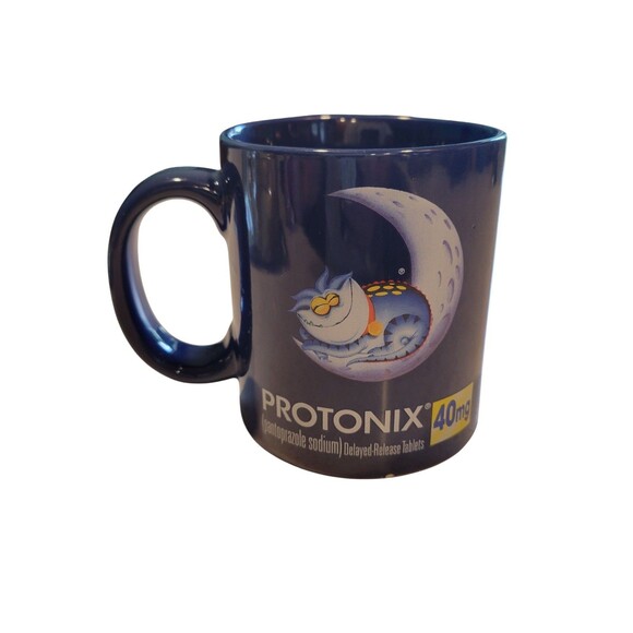 Protonix Medical Pharmaceutical Mug Advertising Promotional Large Sleeping READ - Picture 4 of 8